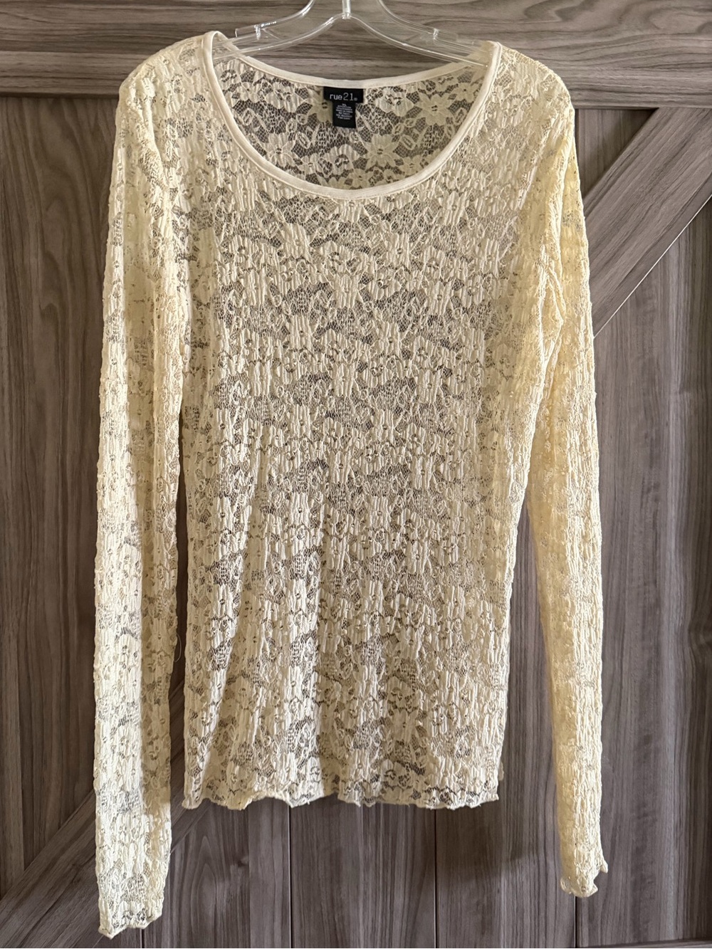 Lace Long-Sleeve Top